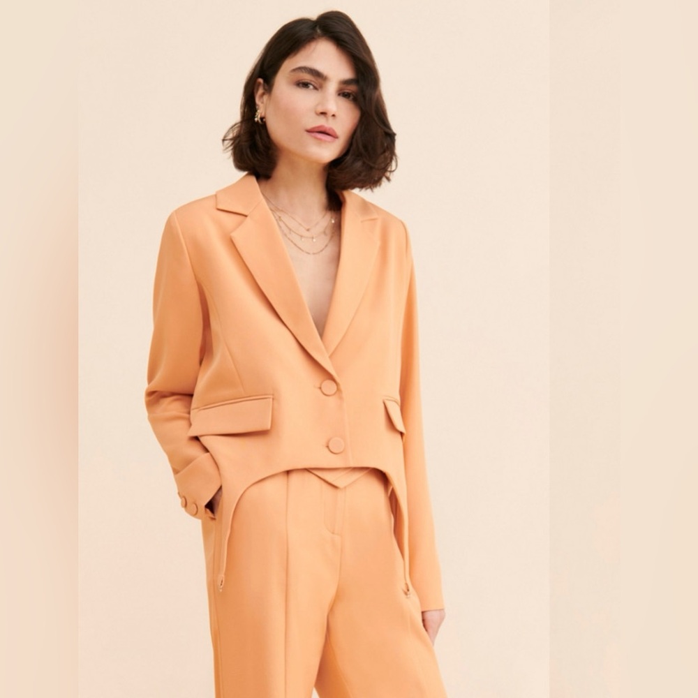 4TH & RECKLESS Dayna Tailored Peach Set: Blazer and Pants!